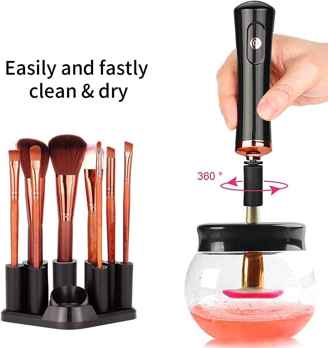 Electric Makeup Brush Cleaner & Dryer,Electric Automatic Cosmetic Makeup  Brushes