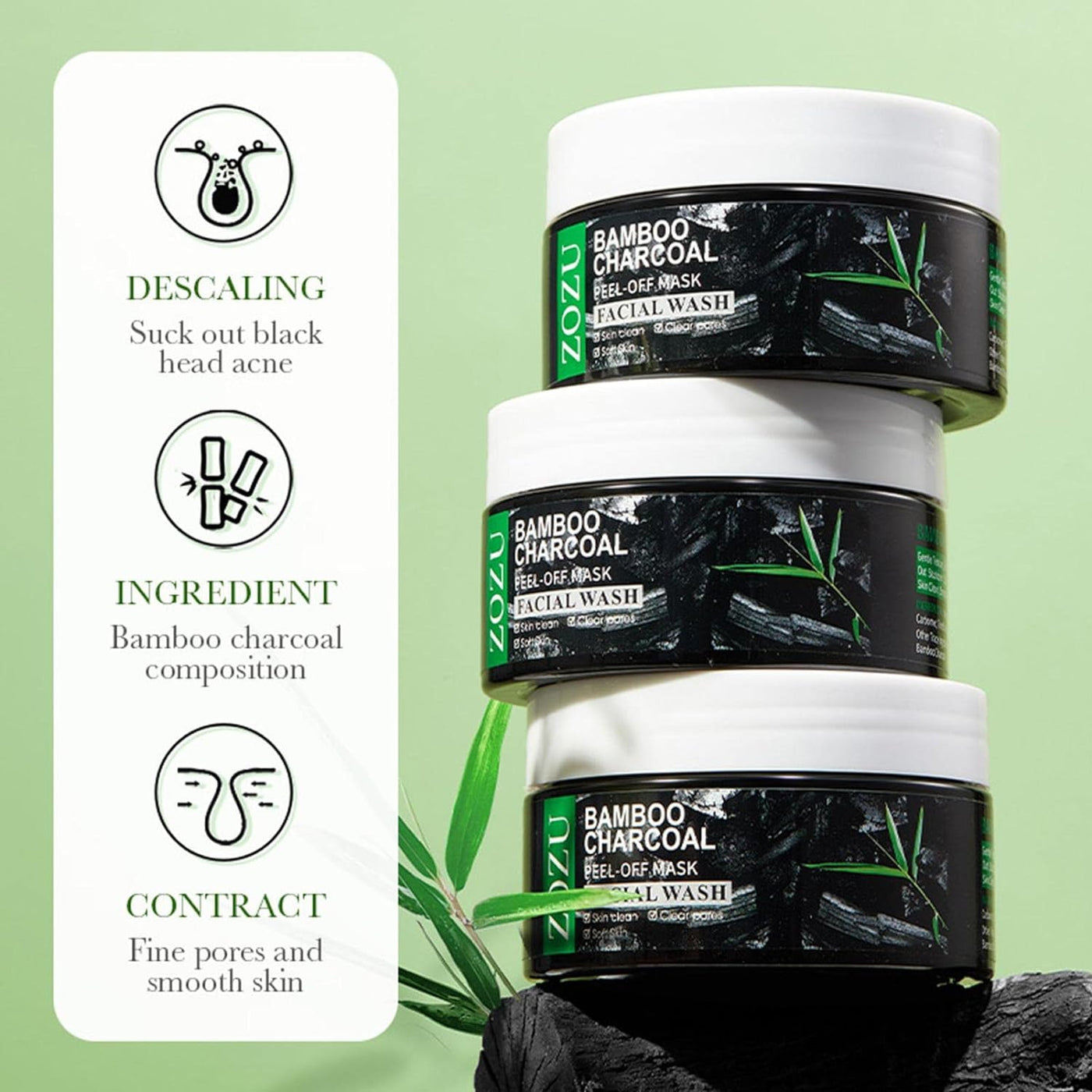 Bamboo Charcoal Black Peel Off Mask