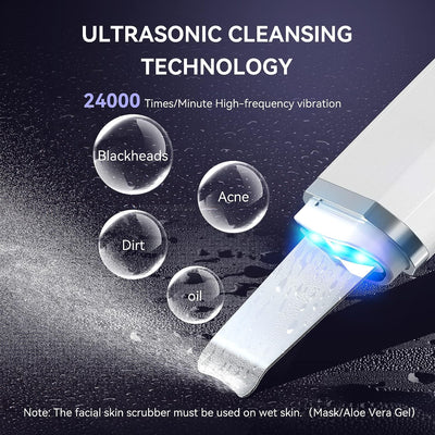 Ultrasonic Face Skin Pore Scrubber