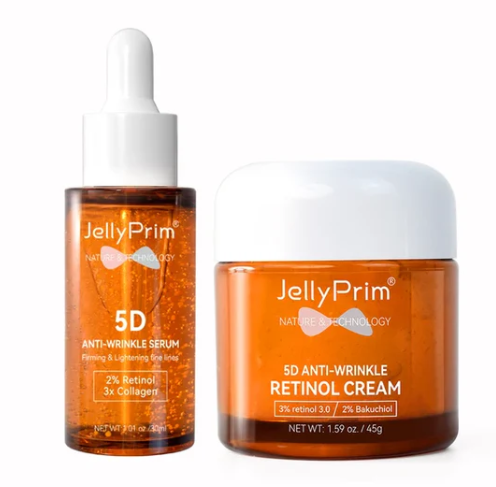 Retinol Cream  and Serum Kit for Skincare