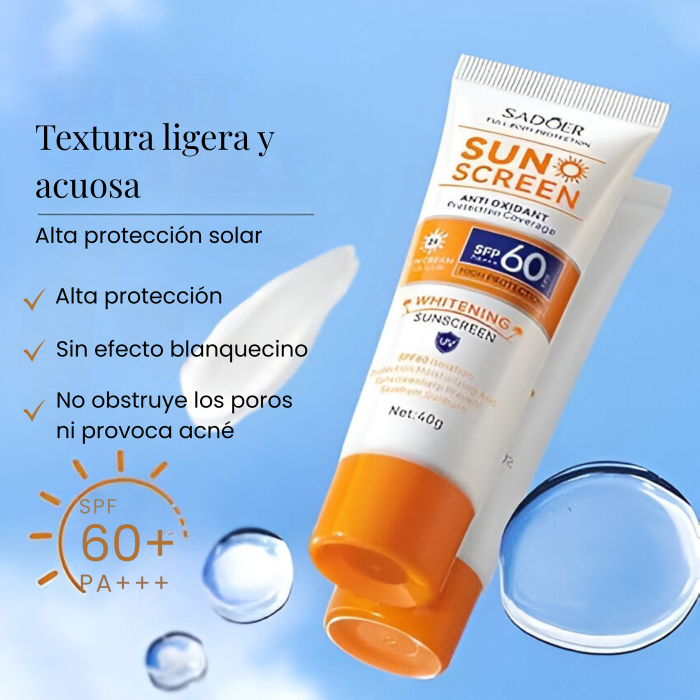 Sunscreen Natural Whitening Cream