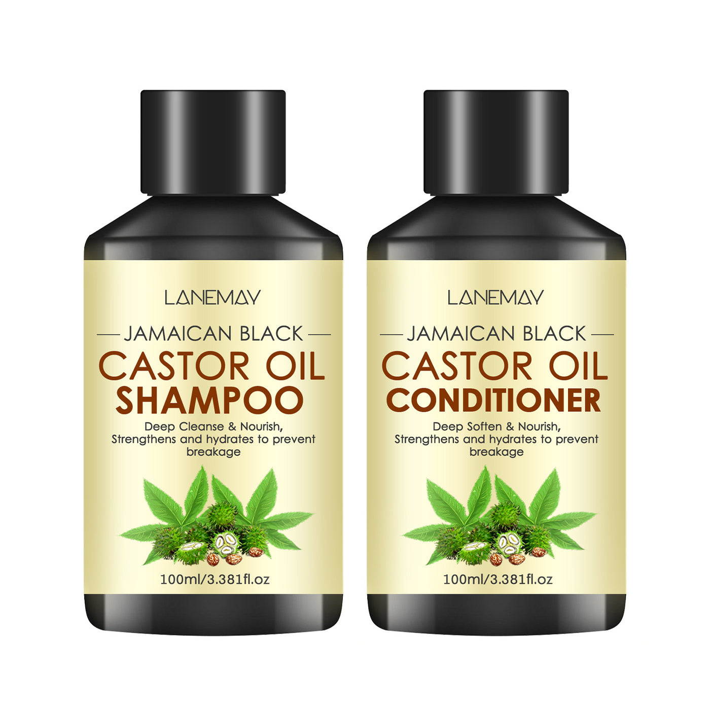 Castor Oil Shampoo & Conditioner Set