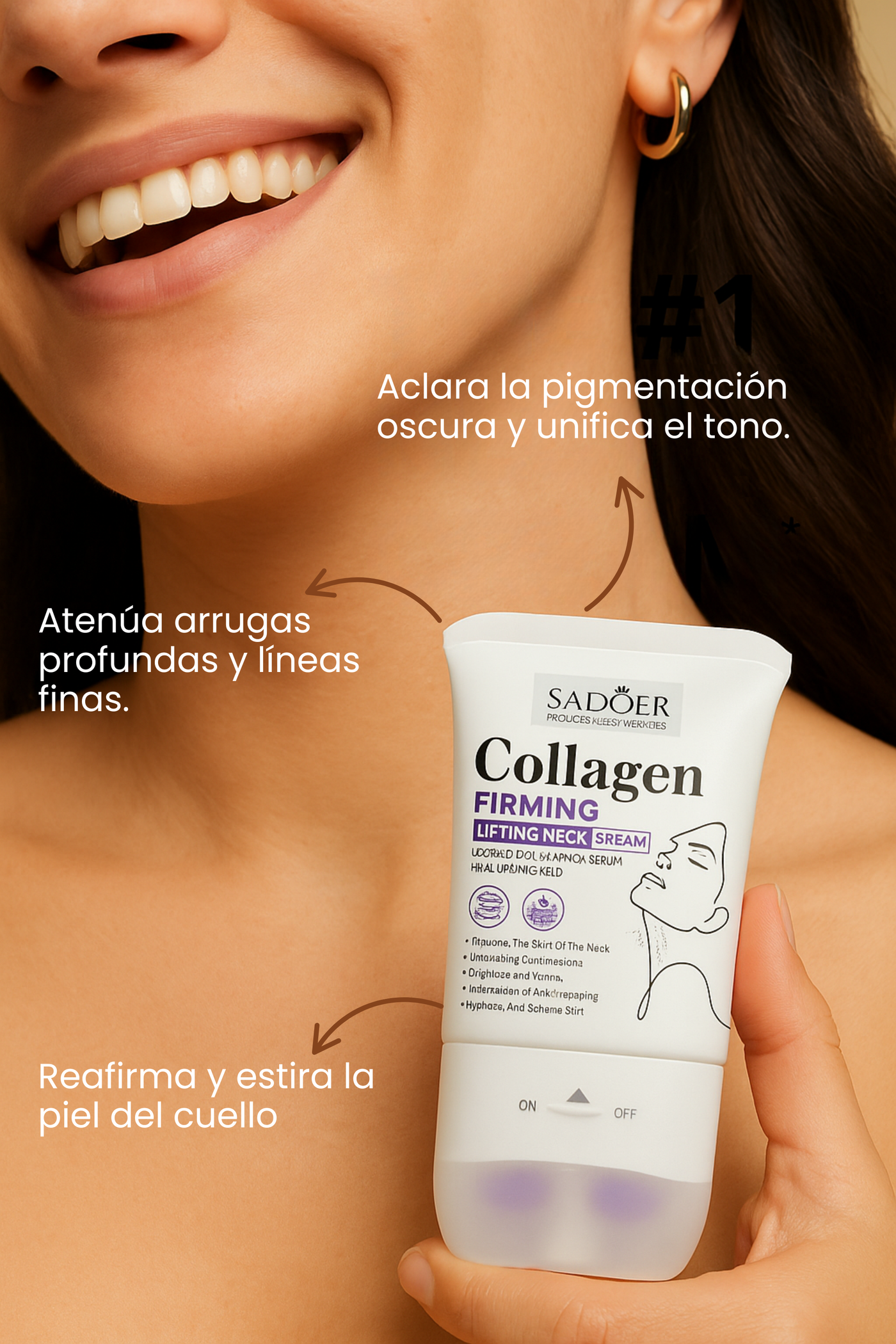 Crema Reafirmante para el Cuello con Colágeno.