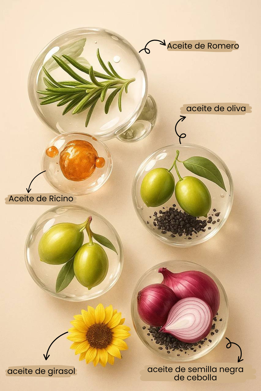 Aceite Herbal para el Crecimiento del Cabello