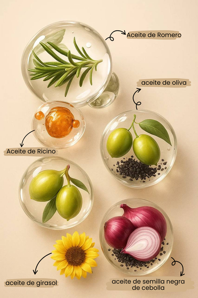 Aceite Herbal para el Crecimiento del Cabello