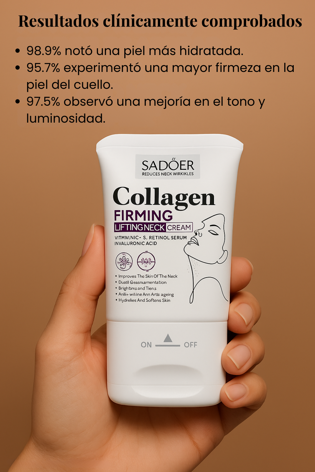 Crema Reafirmante para el Cuello con Colágeno.