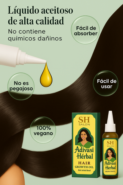 Aceite Herbal para el Crecimiento del Cabello