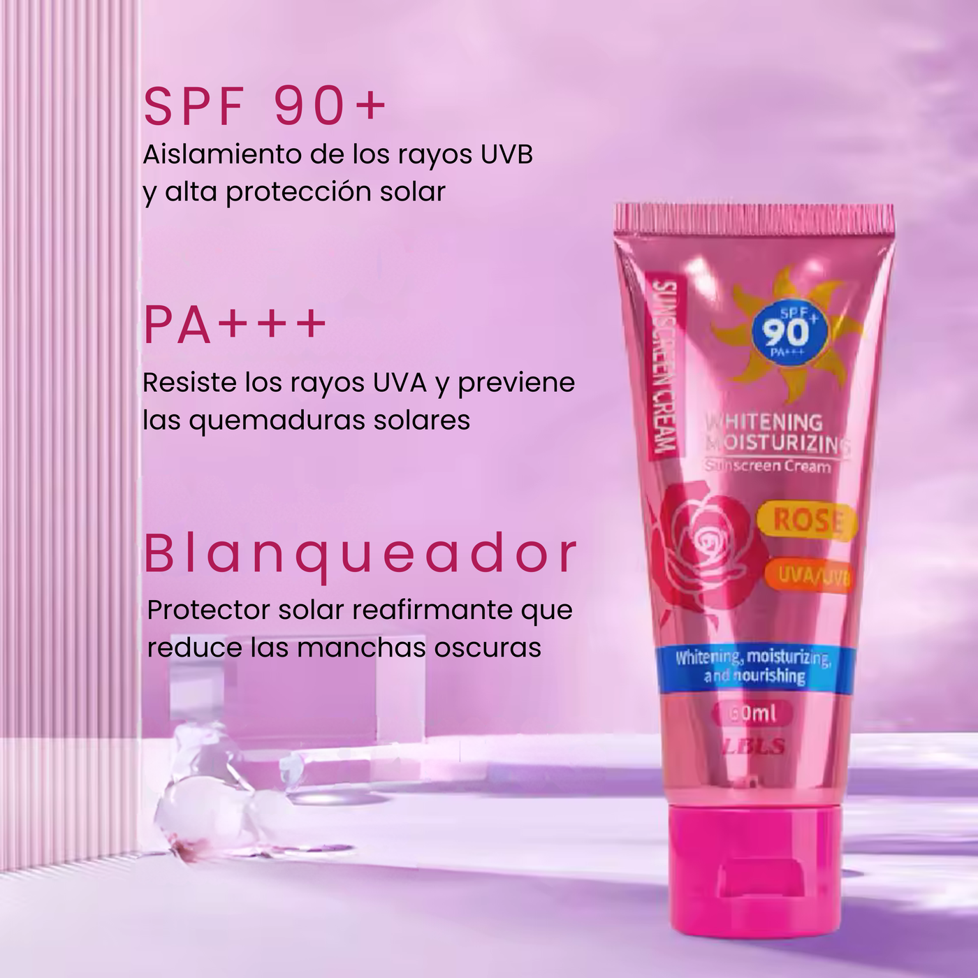 Radiant Rose Sunscreen SPF90+