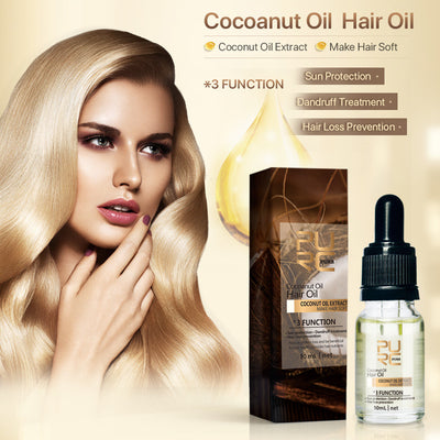 Aceite de esencia de coco para el cabello