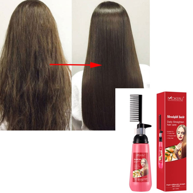 Straightening Hair Cream Comb