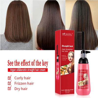 Straightening Hair Cream Comb